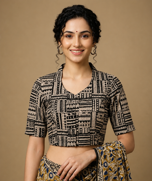 Kalamkari Hand Block Printed Blouse