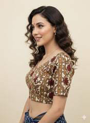 Kalamkari Hand Block Printed Blouse