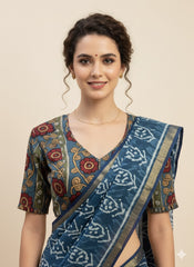 Kalamkari Hand Block Printed Blouse