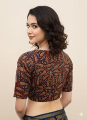 Kalamkari Hand Block Printed Blouse