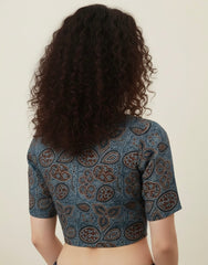 AJRAKH Hand Block Printed Cotton Blouse