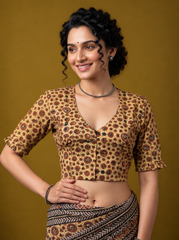 AJRAKH Hand Block Printed Blouse