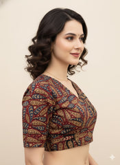 Kalamkari Hand Block Printed Blouse