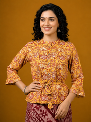 Hand Block Printed Koti Blouse