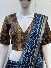 Kalamkari Hand Block Printed Padded Blouse