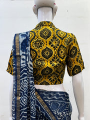 Modal Silk AJRAKH Printed Blouse