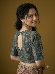AJRAKH Hand Block Printed Blouse