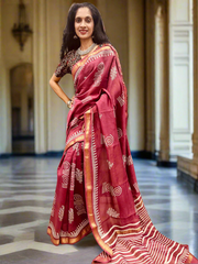 Maheshwari Silk Saree
