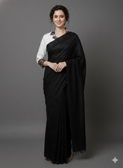 Cotton Flex Khadi Collared Blouse with Patchwork