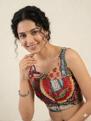 Kantha Hand Stitched Crop Top Blouse (Copy)