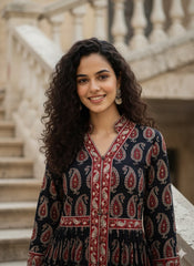 Hand Block Kalamkari Dress