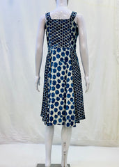 Indigo Dyed Strap Dress