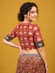 Kalamkari Hand Block Printed Blouse