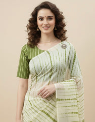 Shibori Art Hand Block Printed Blouse