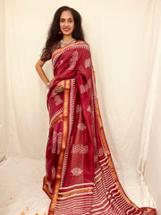 Maheshwari Silk Saree