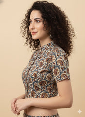 Kalamkari Hand Block Printed Blouse