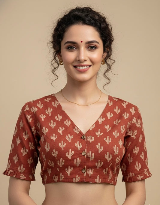 Hand Block Printed Blouse