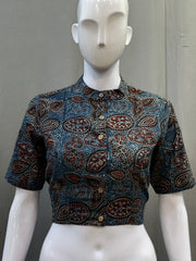 AJRAKH Hand Block Printed Cotton Blouse