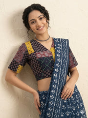 Patchwork AJRAKH Printed Cotton Blouse