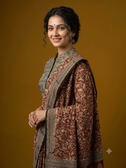 AJRAKH Hand Block Printed Blouse