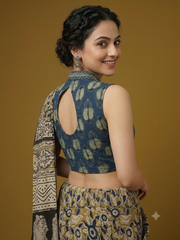 AJRAKH Hand Block Printed Blouse