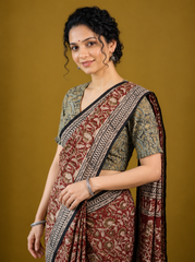 AJRAKH Hand Block Printed Blouse