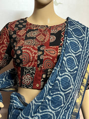 Patchwork AJRAKH Printed Cotton Blouse