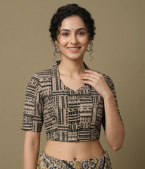 Kalamkari Hand Block Printed Blouse