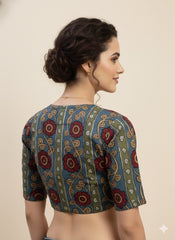 Kalamkari Hand Block Printed Blouse
