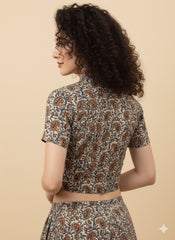 Kalamkari Hand Block Printed Blouse