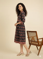 Hand Block Kalamkari Dress