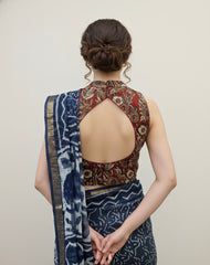 Kalamkari Hand Block Printed Padded Blouse