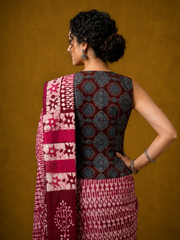 Ajrakh Hand Block Printed Jacket Blouse