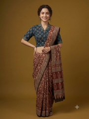 AJRAKH Hand Block Printed Blouse