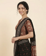 Kalamkari Hand Block Printed Collared Blouse