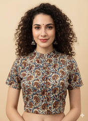 Kalamkari Hand Block Printed Blouse