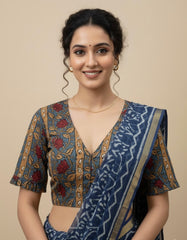 Kalamkari Hand Block Printed Padded Blouse