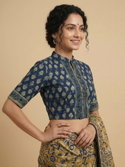 AJRAKH Hand Block Printed Blouse