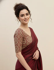 Kalamkari Hand Block Printed Cotton Blouse