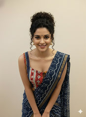 Kantha Hand Stitched Crop Top Blouse