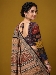 Patchwork AJRAKH Printed Cotton Blouse
