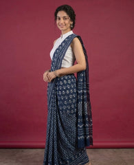 Plain White Cotton Flex Khadi Blouse