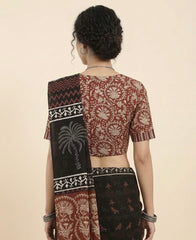 Kalamkari Hand Block Printed Collared Blouse