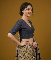 AJRAKH Hand Block Printed Blouse