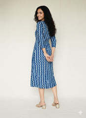 Indigo Dyed Long Dress