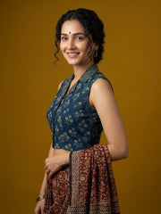 AJRAKH Hand Block Printed Blouse