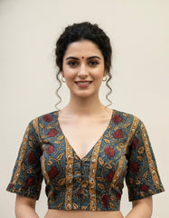 Kalamkari Hand Block Printed Padded Blouse