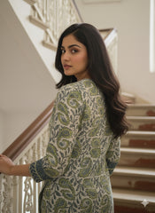 Ajrakh Dabo Printed Mul Cotton Kurti