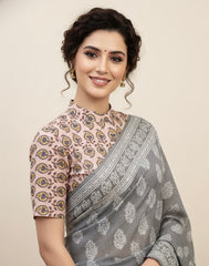 Sanganeri Hand Block Printed Cotton Blouse