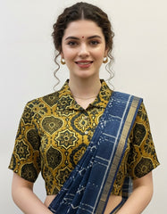 Modal Silk AJRAKH Printed Blouse